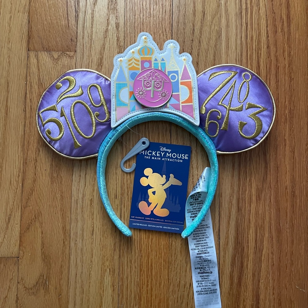 BRAND NEW with Tags Disney Mickey Mouse The Main Attraction Ear Headband